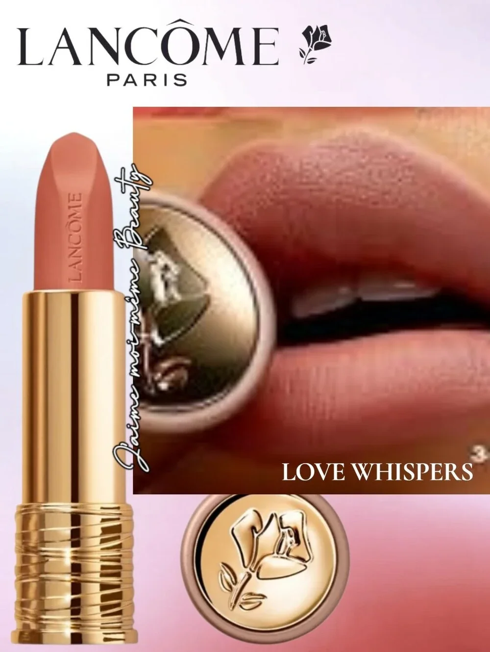 Lancome Soft Matte Lipstick in Love Whispers - Rosewood Nude - NEW